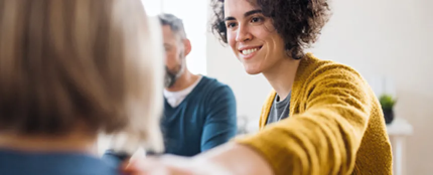 Image of woman and counselor