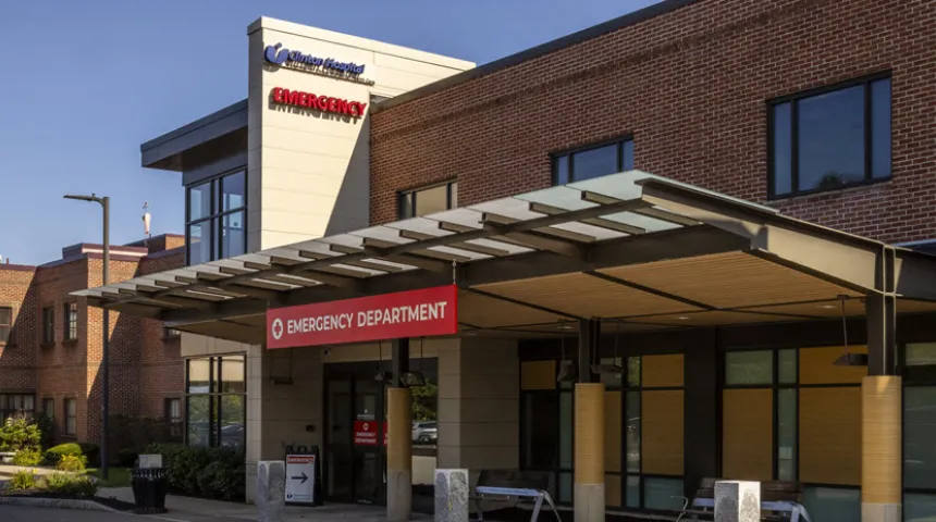 HealthAlliance-Clinton Hospital - Clinton Emergency Entrance.