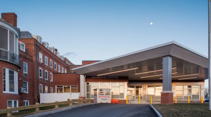 Harrington Hospital Southbridge Campus Emergency Entrance.